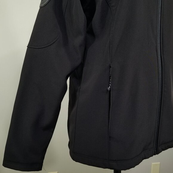 Lyft 1K Jacket Womens S Black Soft Shell Fleece Lined Full Zip Logo New - Picture 3 of 8
